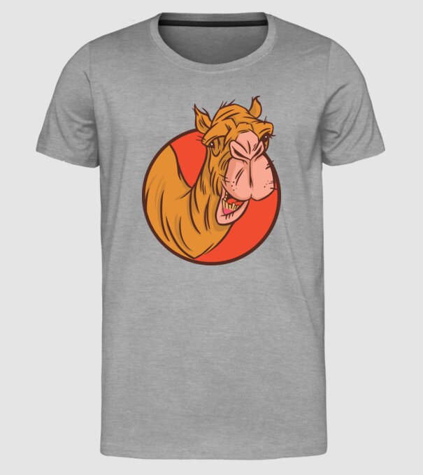 Cămilă model gri pe tricou