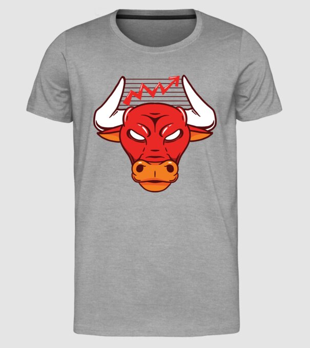 Bursa de Valori Taur model gri pe tricou