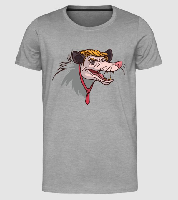 Trump Opossum model gri pe tricou