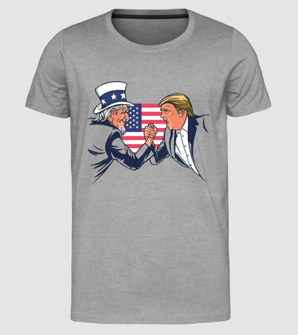 Trump Vs Unchiul Sam SUA 2020 alegeri prezidențiale model gri pe tricou