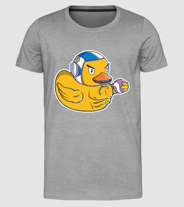 Rață polo pe apă model gri pe tricou