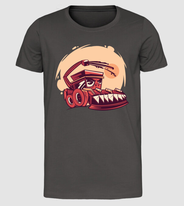 Secerătoare model gri închis pe tricou