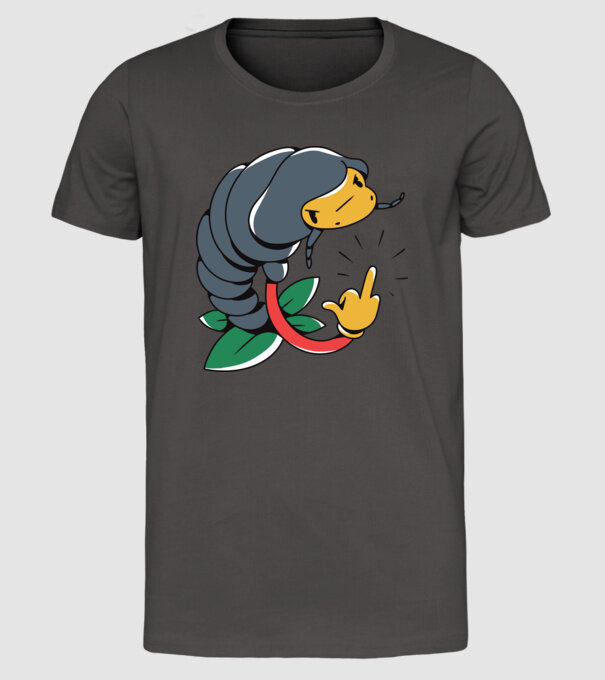Izopodă model gri închis pe tricou