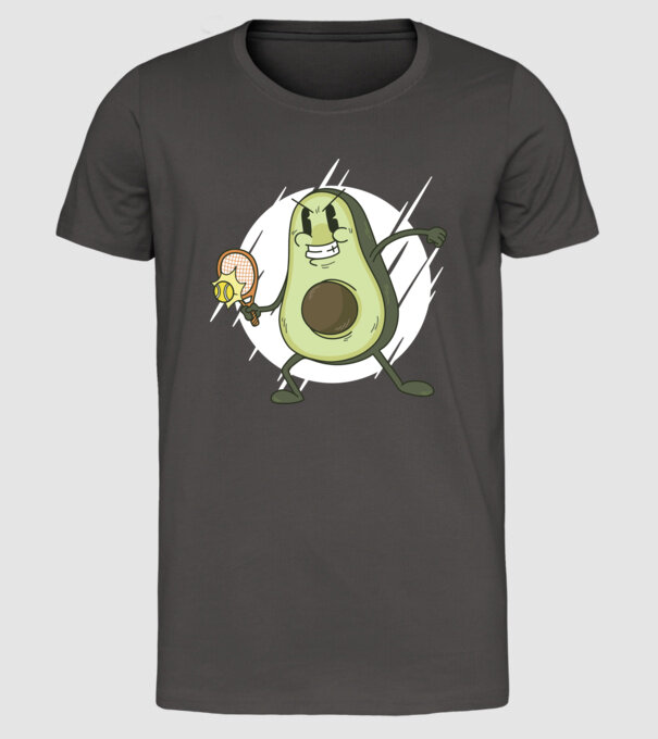 Tenis Avocado model gri închis pe tricou