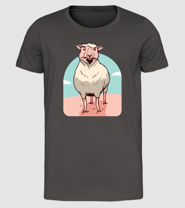 Miel Șobolan model gri închis pe tricou