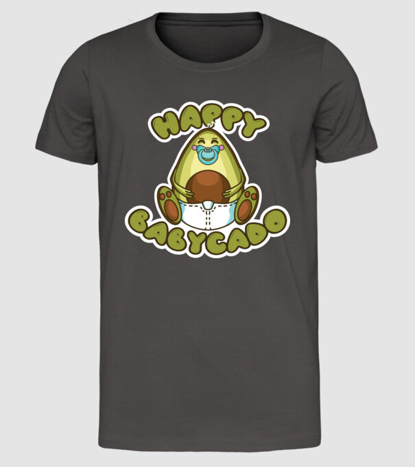Avocado bebe model gri închis pe tricou