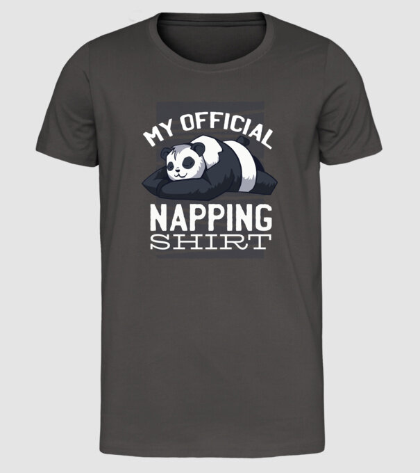 This is my official napping T-shirt, tricou amuzant odihnă model gri închis pe tricou