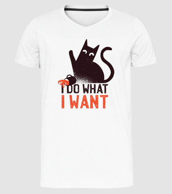 Fac ce vreau tricou cu pisică model alb pe tricou