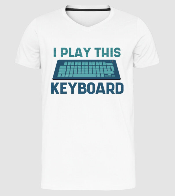 Tastatura Gamer model alb pe tricou