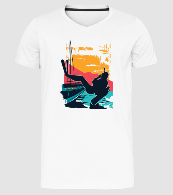 Tricou Scafandru Retro model alb pe tricou