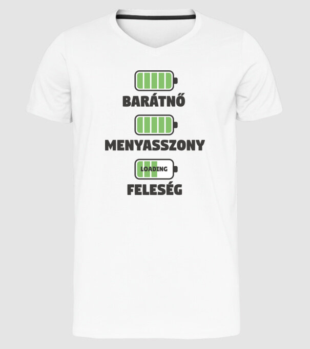 Soție model alb pe tricou