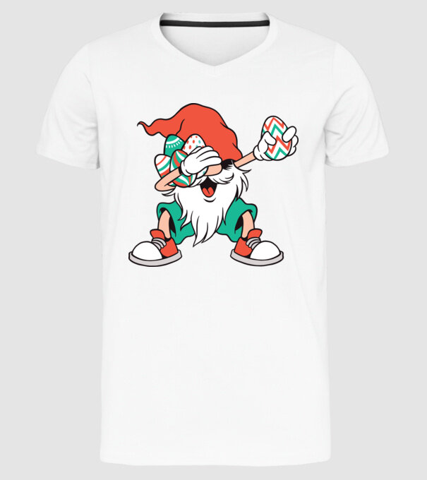 Elf de Paște DAB model alb pe tricou