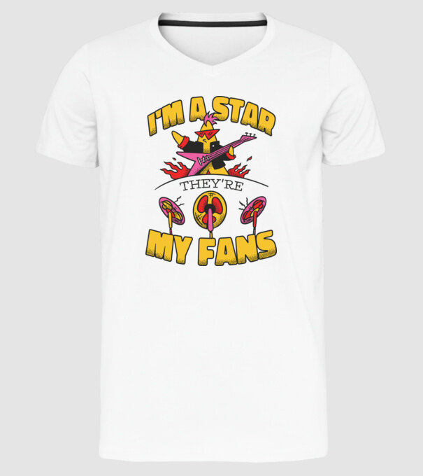 'I''m a Star, They''re my Fans' model alb pe tricou