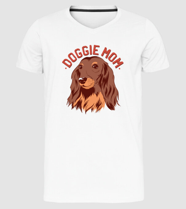 Mamă de Câine model alb pe tricou