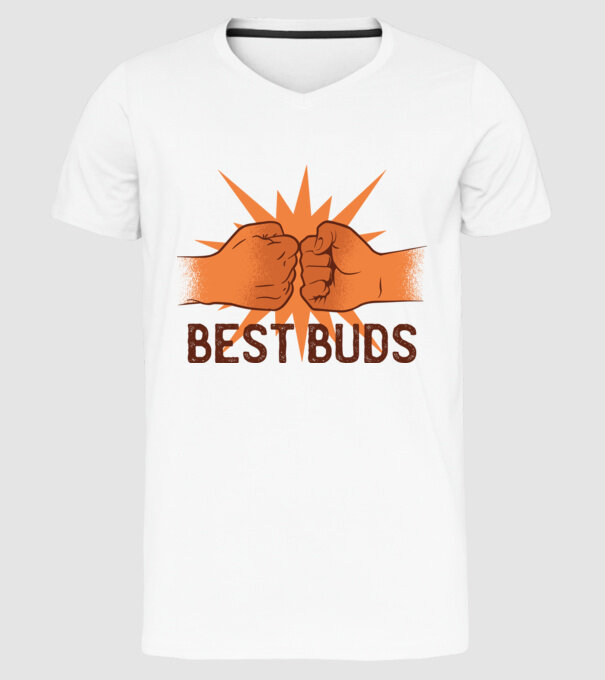 Cei mai buni prieteni model alb pe tricou