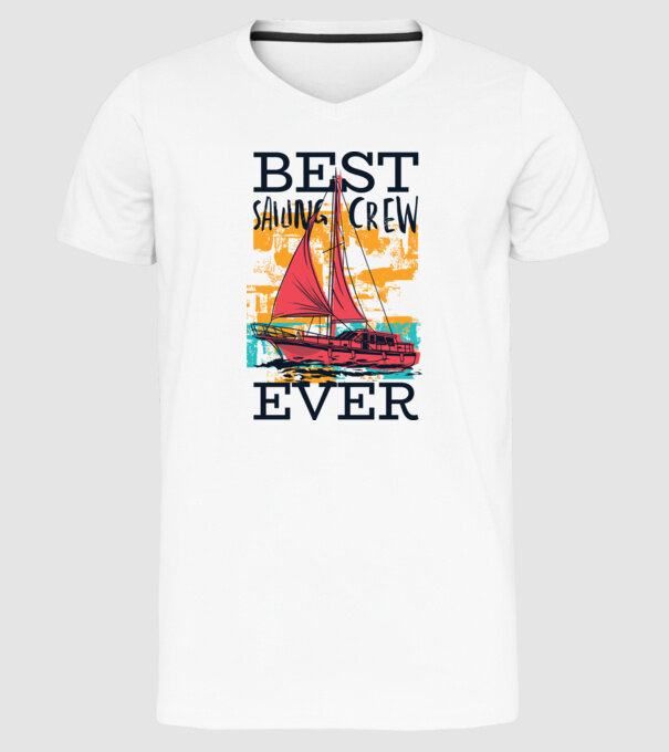 Cea mai bună echipă de navigație model alb pe tricou