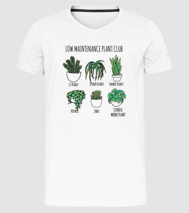 Îngrijirea plantelor model alb pe tricou