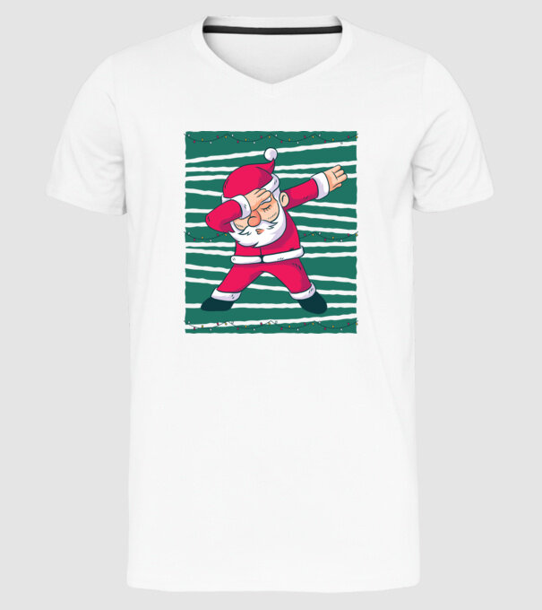 Moș Crăciun DAB Crăciun model alb pe tricou