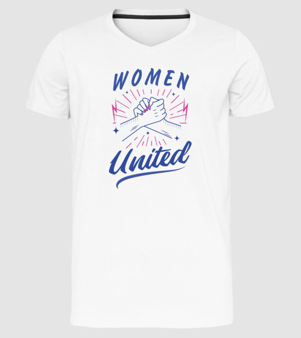 Women United tricou Ziua Femeii model alb pe tricou