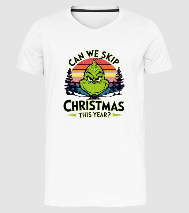 Can we skip christmas this year model alb pe tricou