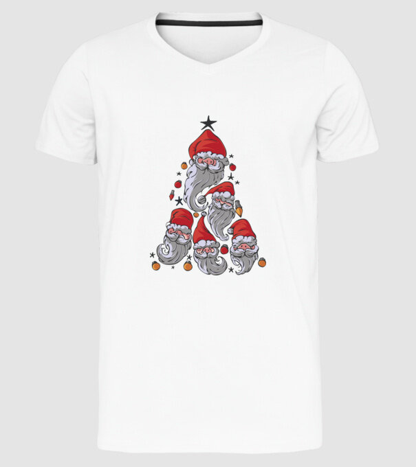 Pitici pentru pomul de Crăciun model alb pe tricou