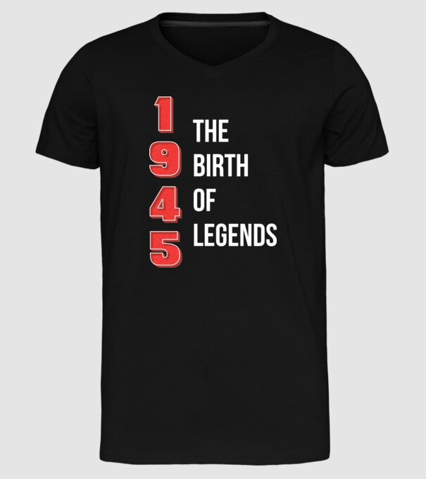 1945 the birth of legends model negru pe tricou