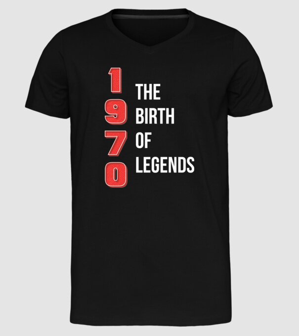1970 the birth of legends model negru pe tricou