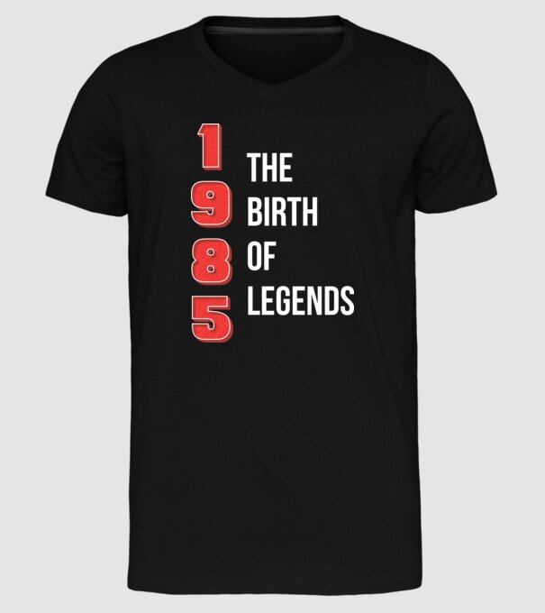 1985 the birth of legends model negru pe tricou