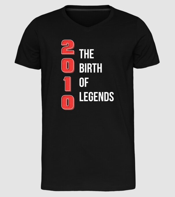 2010 the birth of legends model negru pe tricou