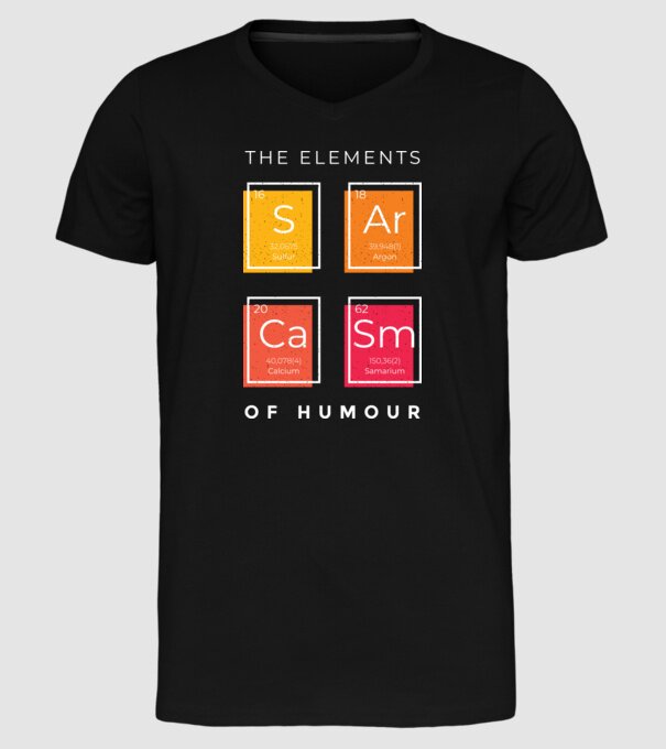 Elementele umorului model negru pe tricou