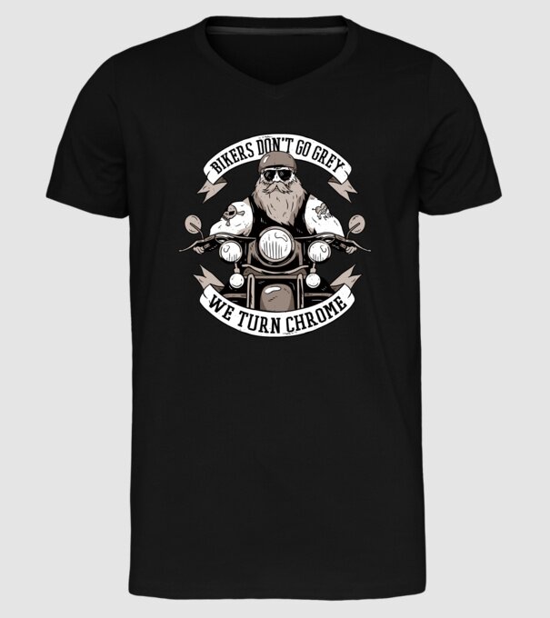 Motocicliștii nu devin cărunți model negru pe tricou