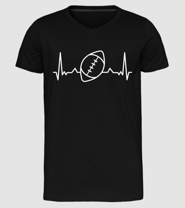 Fotbal american Evoluție model negru pe tricou