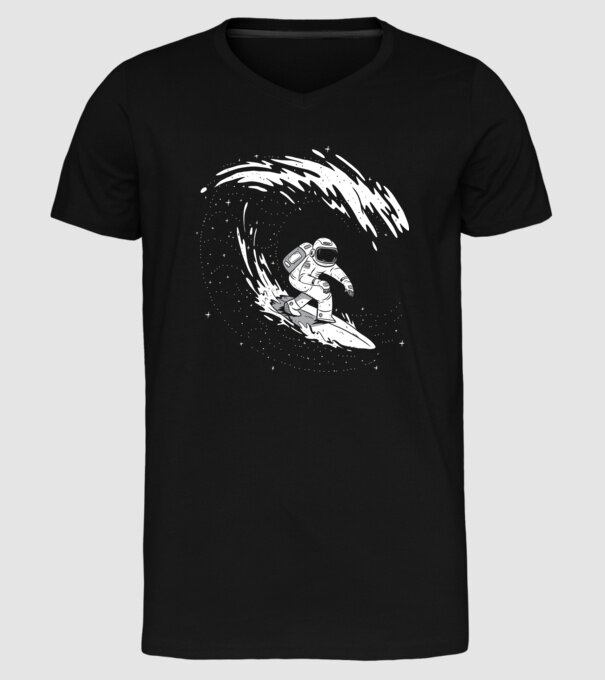 Astronaut Surf amuzant tricou amuzant astronaut model negru pe tricou