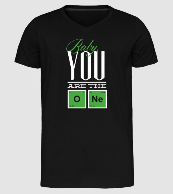 Baby you are the one model negru pe tricou