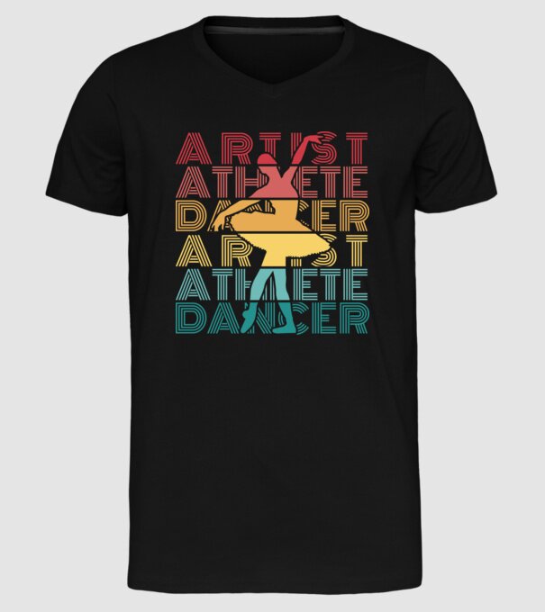 Dansatoare de balet model negru pe tricou