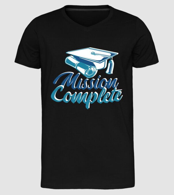Absolvire cu succes model negru pe tricou