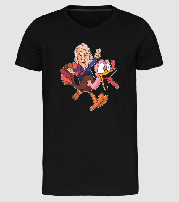 Biden Thanksgiving model negru pe tricou