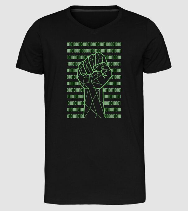 Pumn binar model negru pe tricou