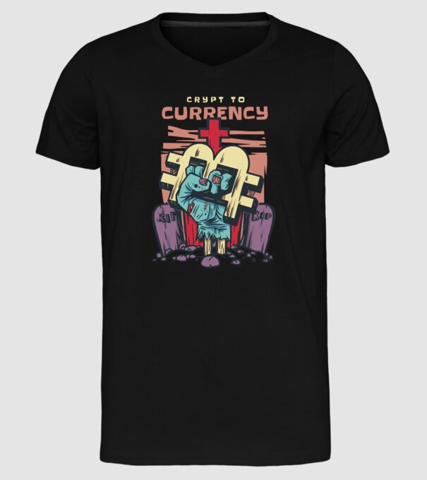Cimitir Bitcoin model negru pe tricou
