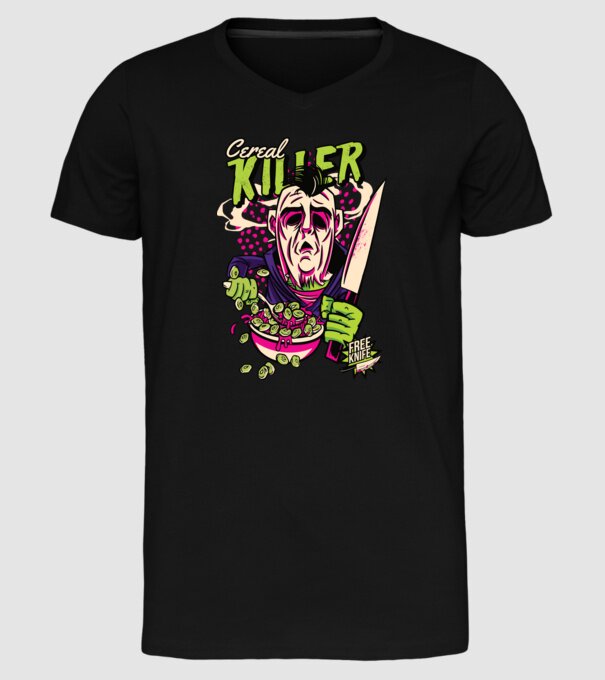 Cereale Killer Fulgi de cereale model negru pe tricou