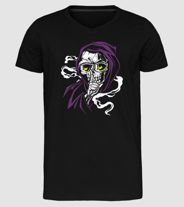 Ucigaș tăcut model negru pe tricou