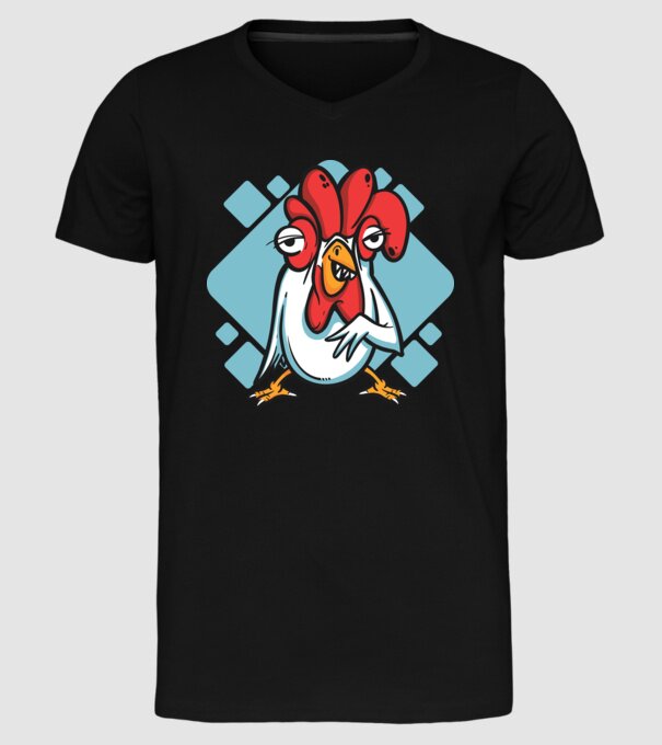 Pui model negru pe tricou