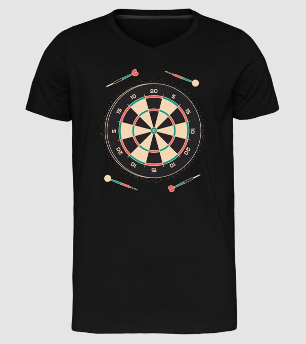 Tablă Darts model negru pe tricou