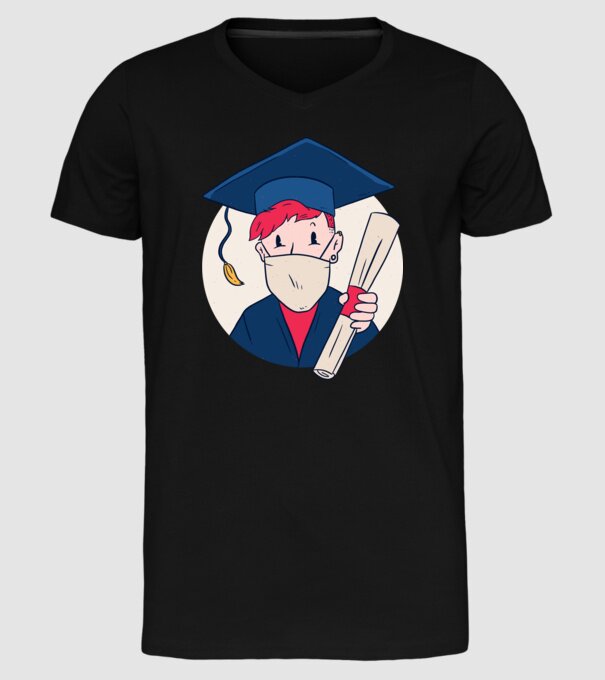model negru pe tricou