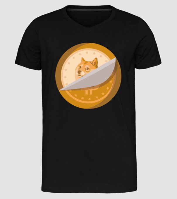 Dodge Coin model negru pe tricou