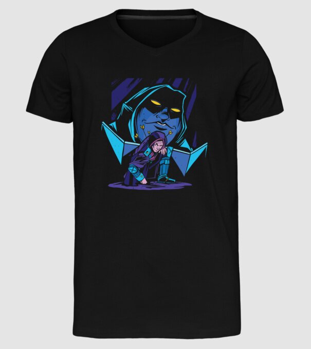 Dungeon Master model negru pe tricou