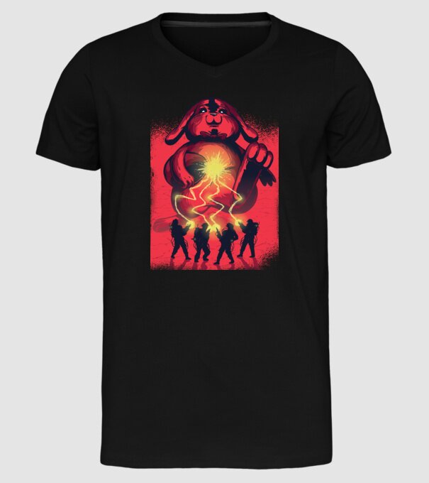Easter Busters model negru pe tricou