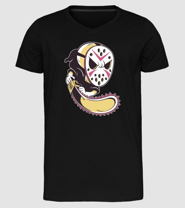 model negru pe tricou