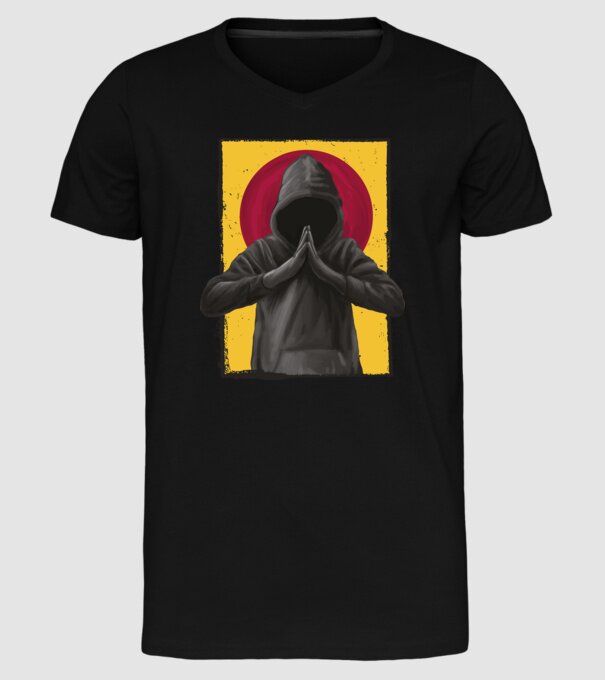 Rugăciune Hacker model negru pe tricou