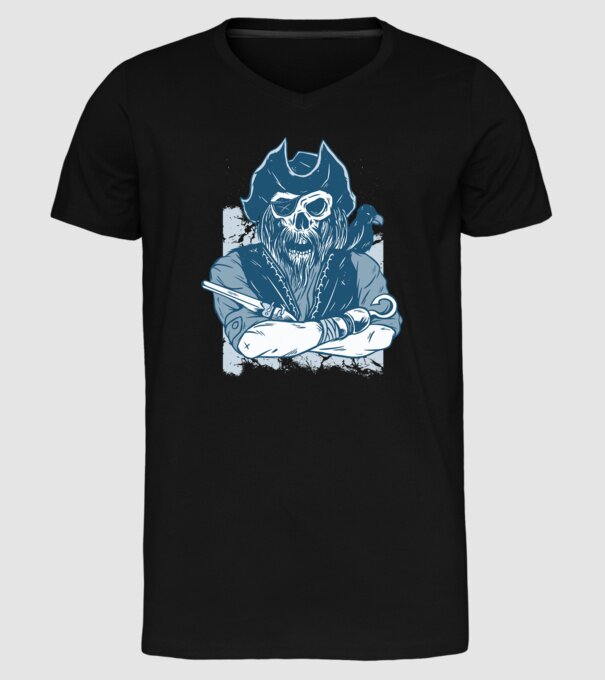 Pirat model negru pe tricou